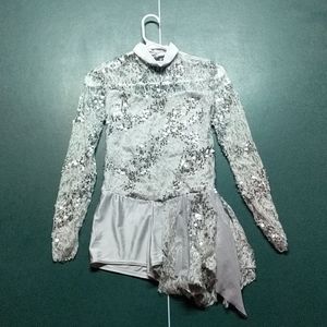Silver dance costume